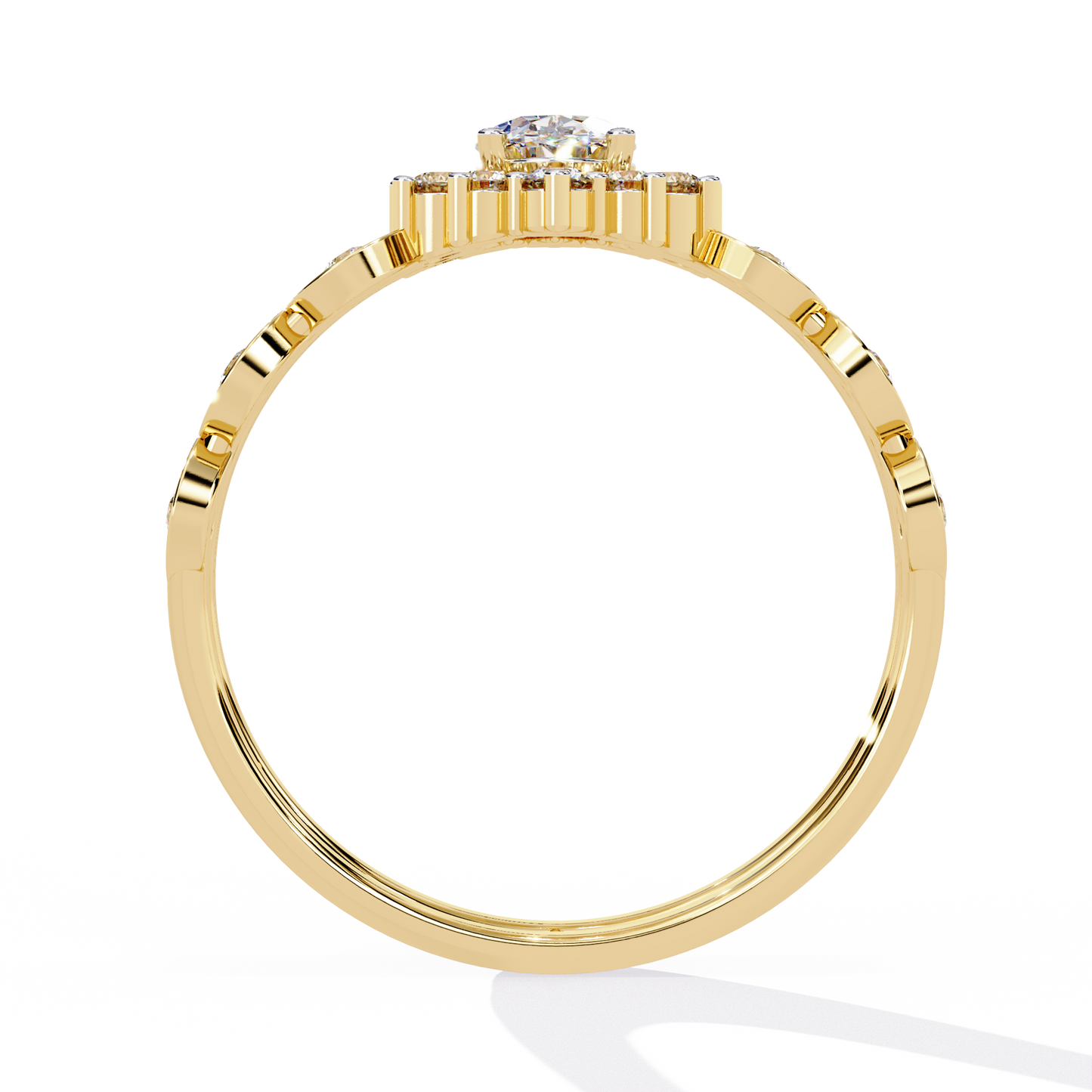 Harmony's Embrace Solitaire Ring