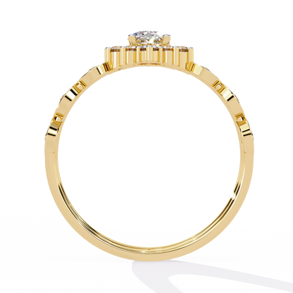 Harmony's Embrace Solitaire Ring