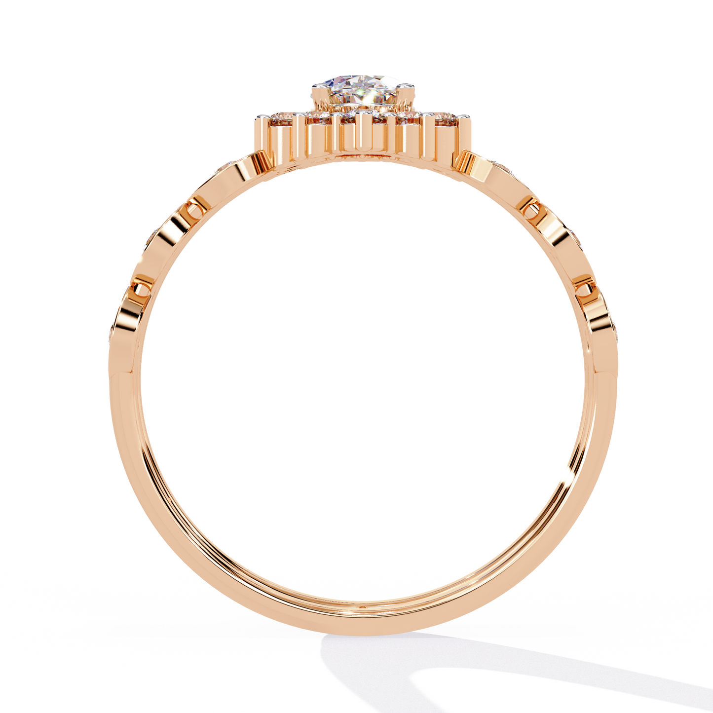 Harmony's Embrace Solitaire Ring