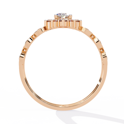 Harmony's Embrace Solitaire Ring