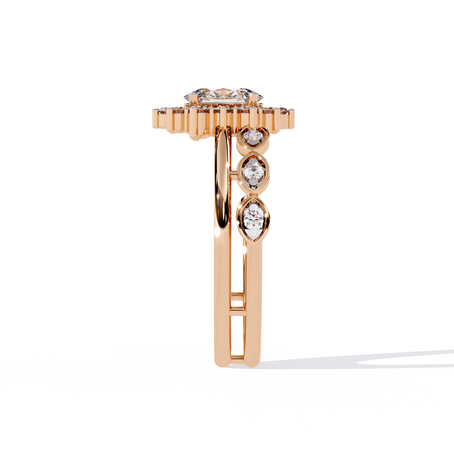 Harmony's Embrace Solitaire Ring