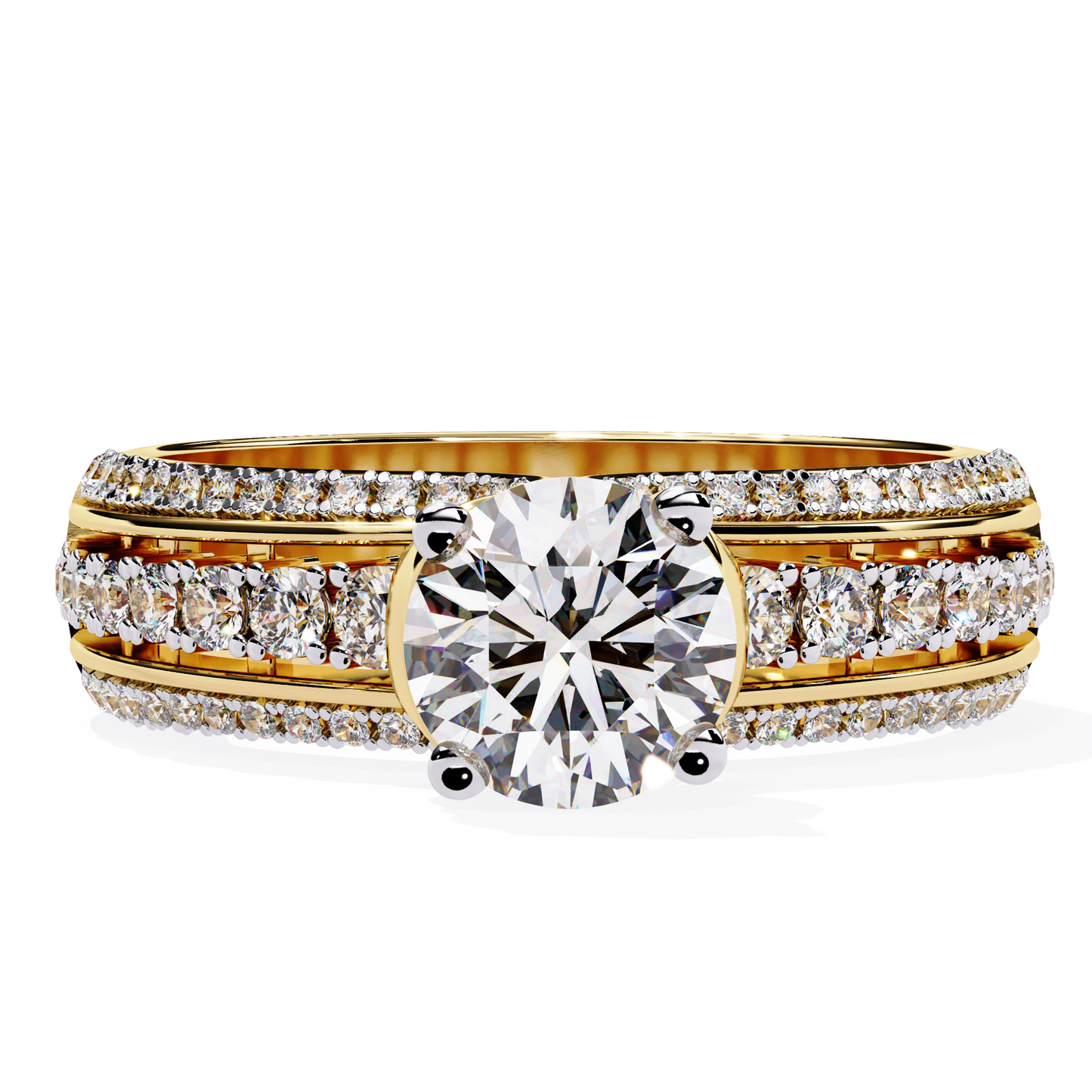 Victorian Grace Solitaire Ring
