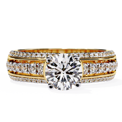 Victorian Grace Solitaire Ring