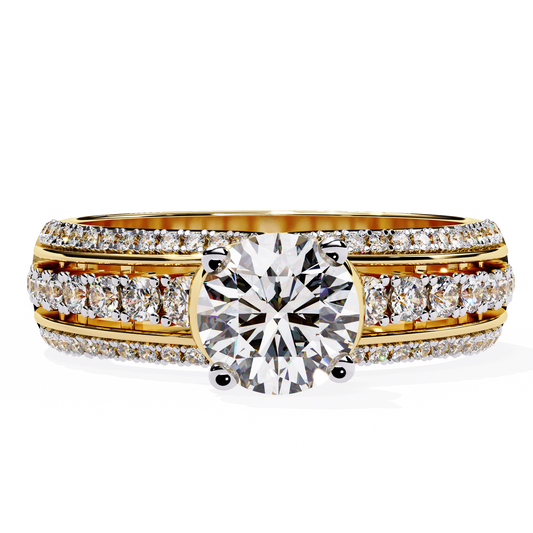 Victorian Grace Solitaire Ring