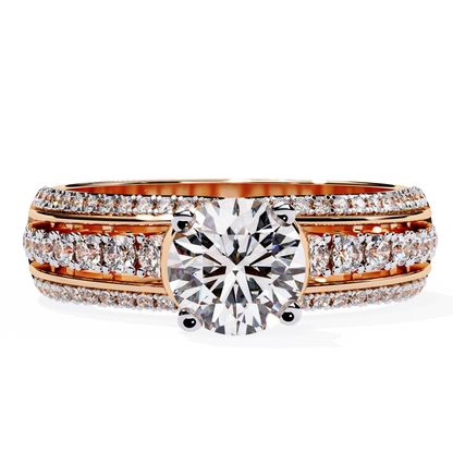 Victorian Grace Solitaire Ring