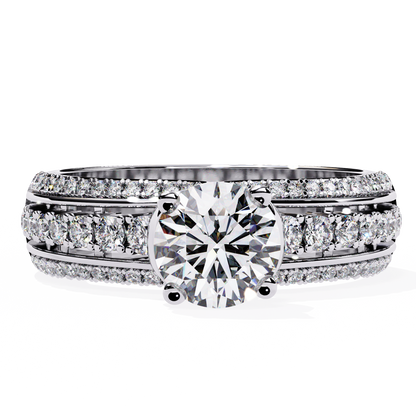 Victorian Grace Solitaire Ring