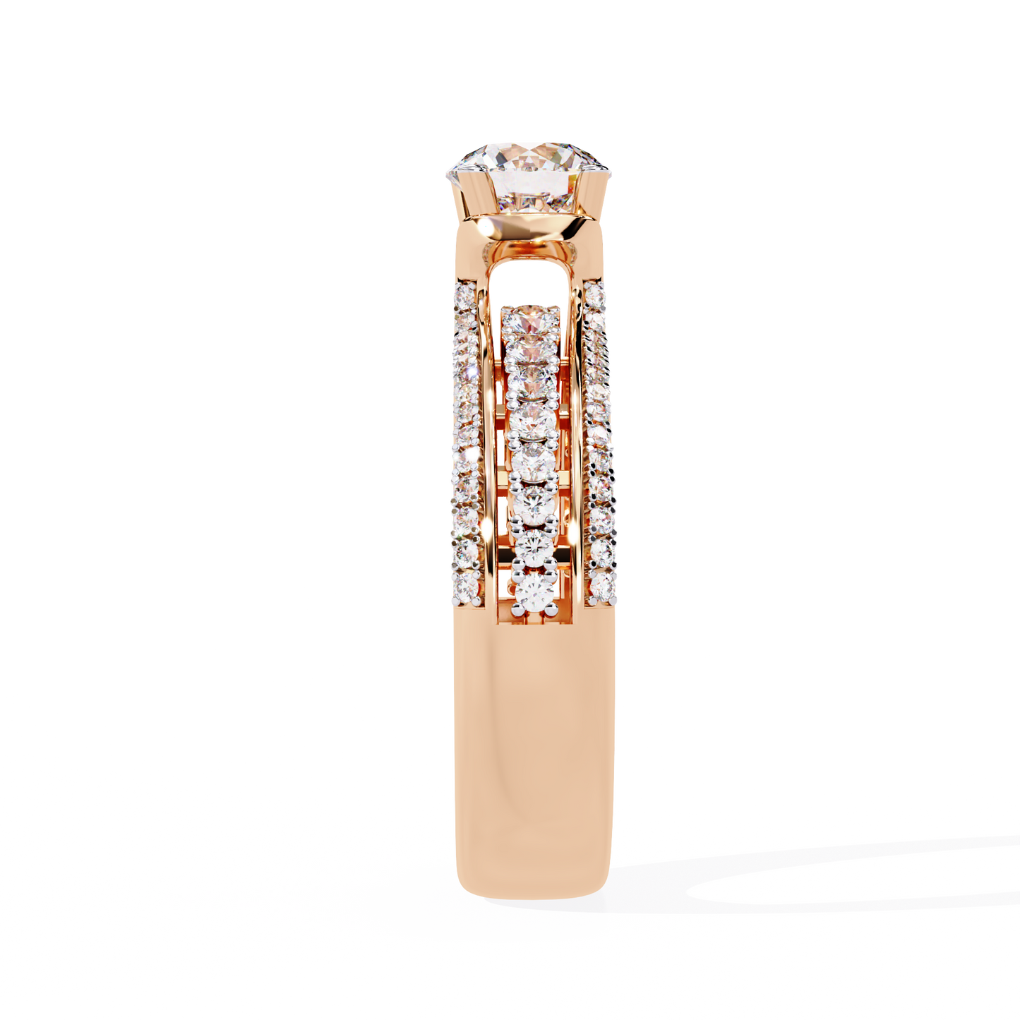 Victorian Grace Solitaire Ring
