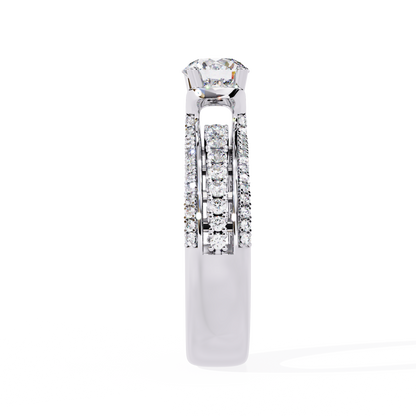 Victorian Grace Solitaire Ring