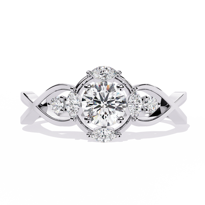 Eternal Fleur Solitaire Ring