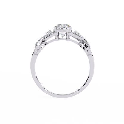 Lunaire Cascade Solitaire Ring