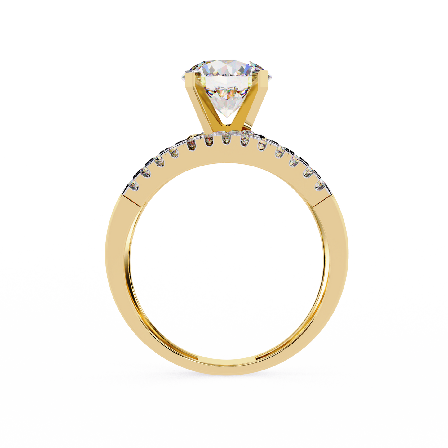 Eclipse Duo Solitaire Ring