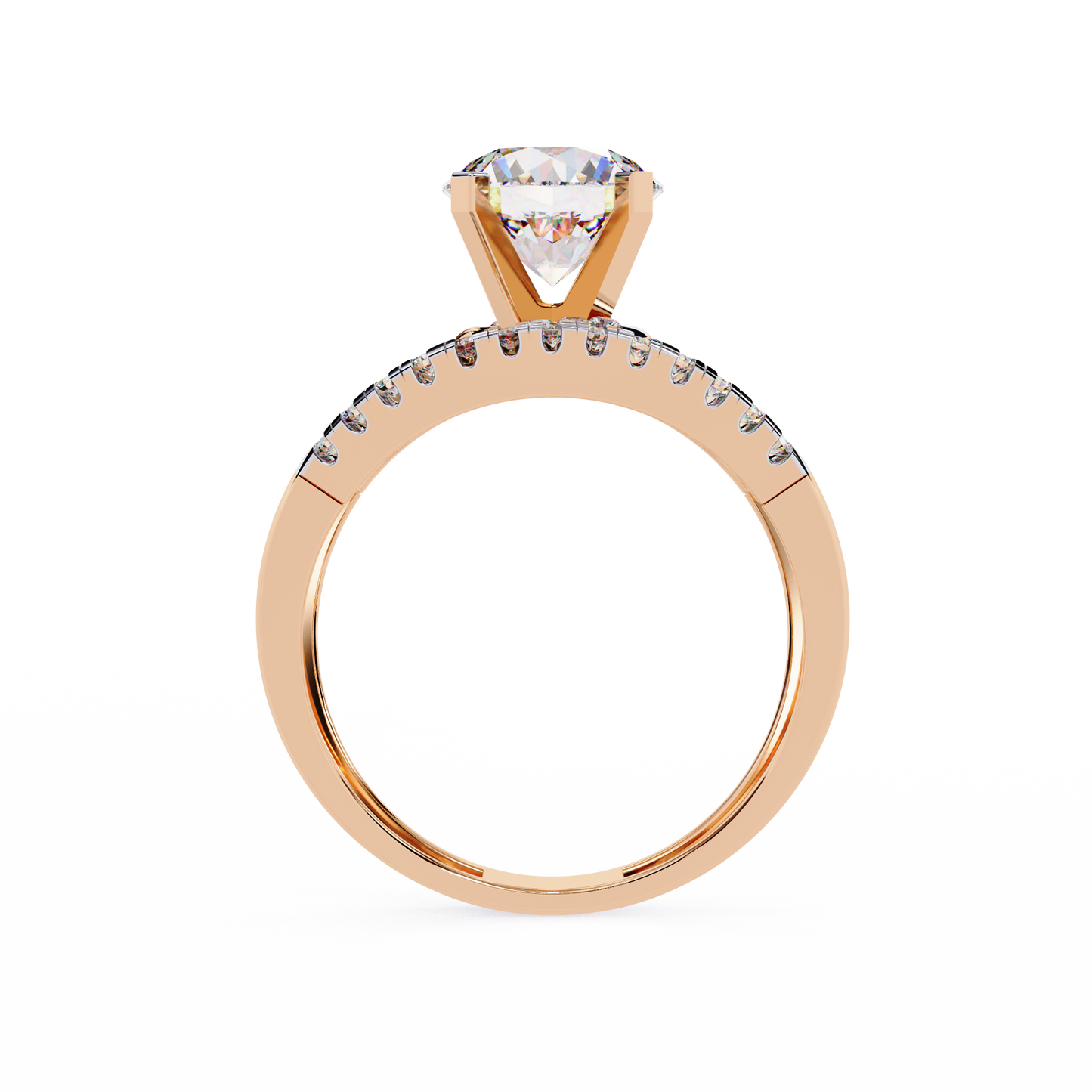Eclipse Duo Solitaire Ring