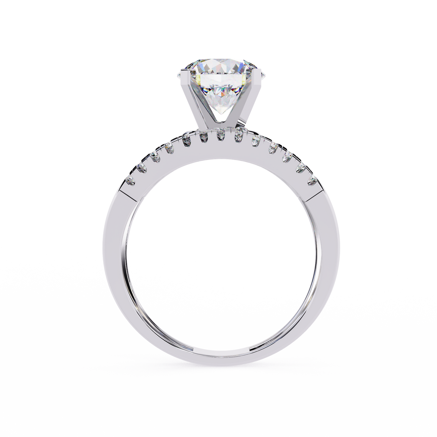 Eclipse Duo Solitaire Ring