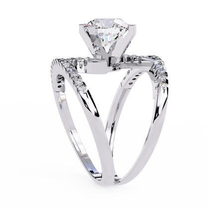 Eclipse Duo Solitaire Ring