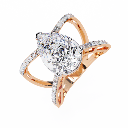 Aurora’s Embrace Solitaire Ring