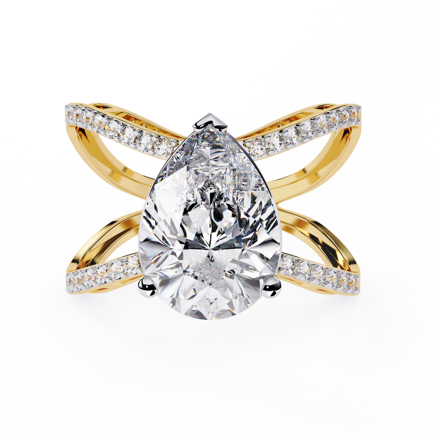 Aurora’s Embrace Solitaire Ring