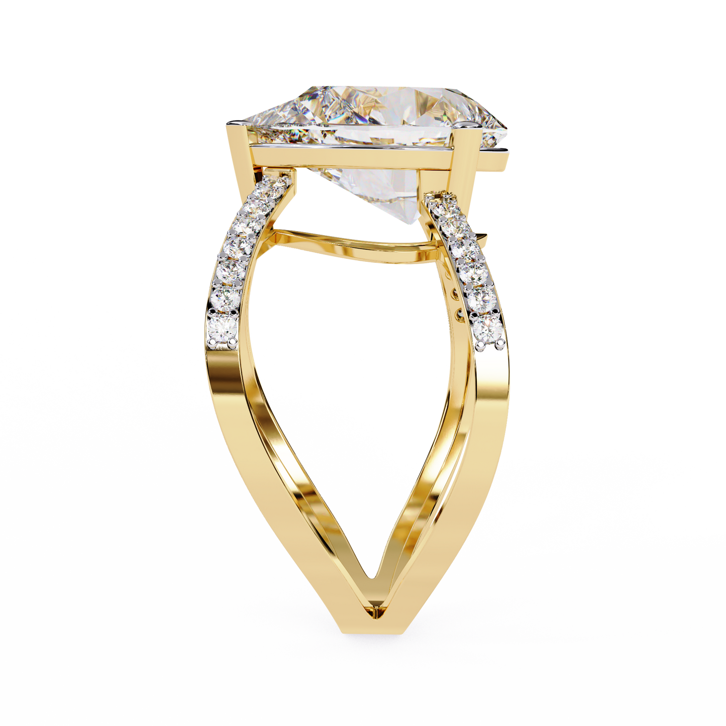 Aurora’s Embrace Solitaire Ring