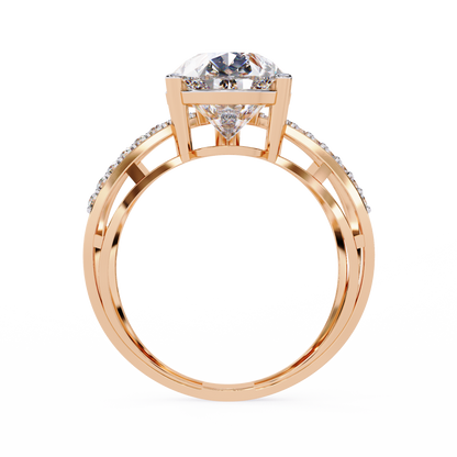 Aurora’s Embrace Solitaire Ring