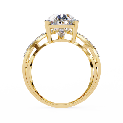 Aurora’s Embrace Solitaire Ring