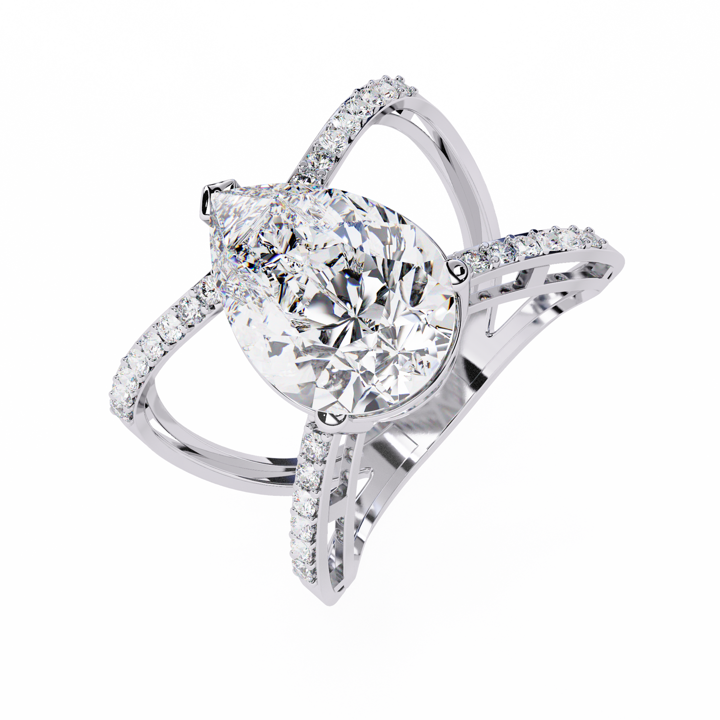Aurora’s Embrace Solitaire Ring
