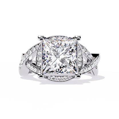 Velvet Crown Solitaire Ring