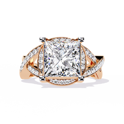 Velvet Crown Solitaire Ring