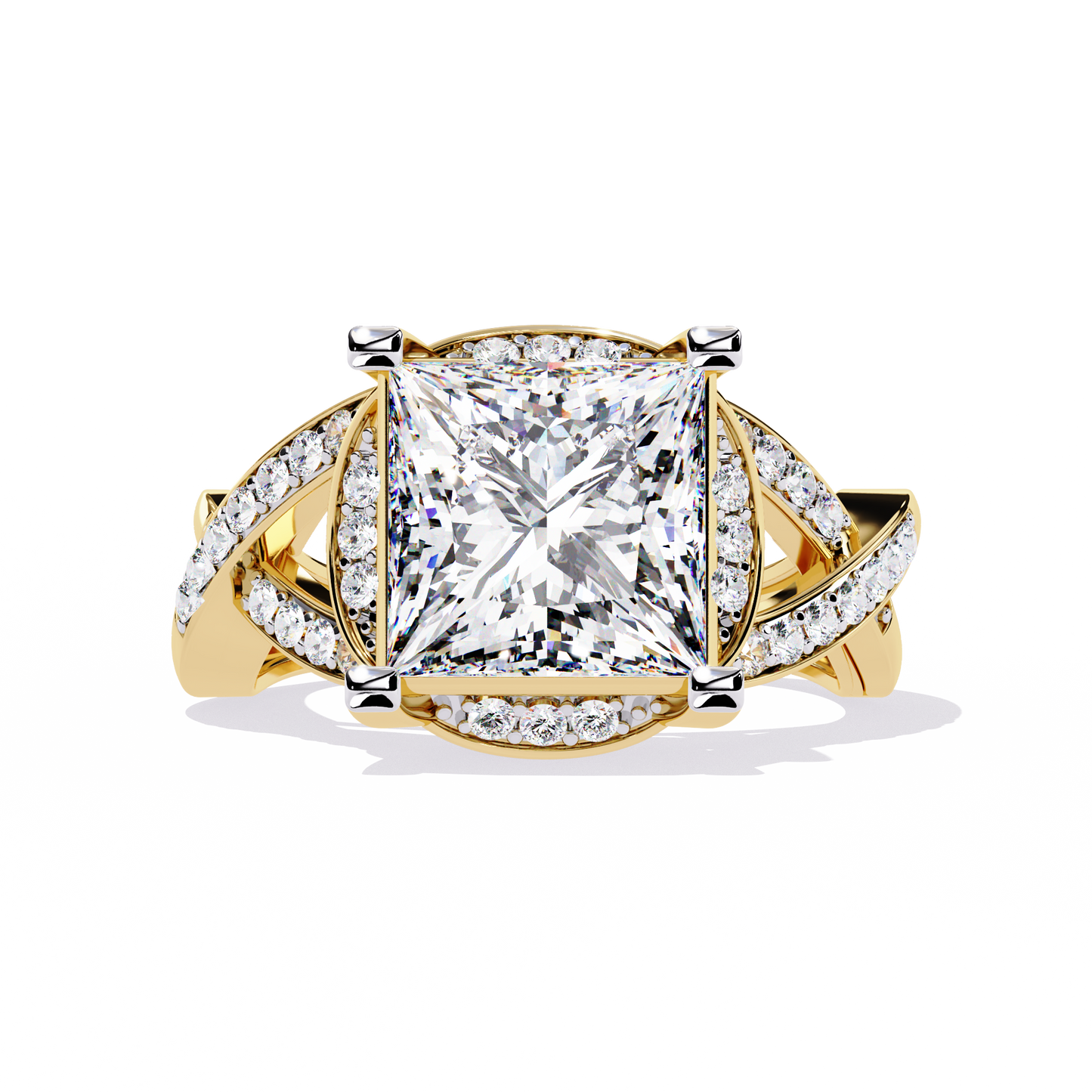 Velvet Crown Solitaire Ring