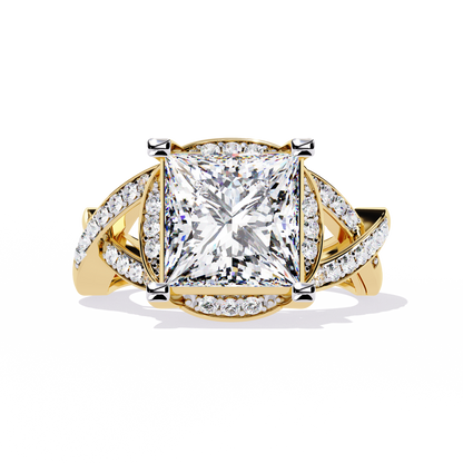 Velvet Crown Solitaire Ring