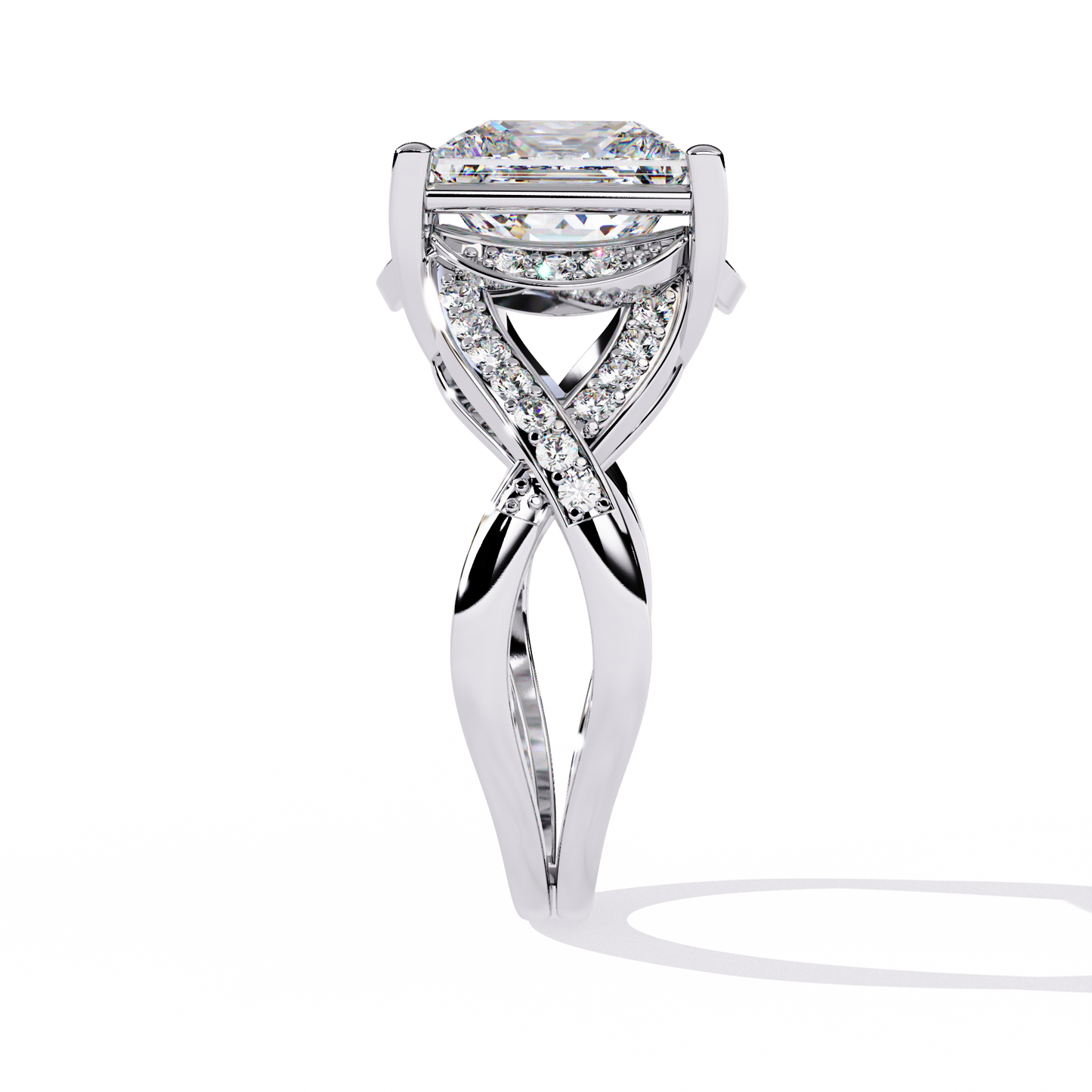 Velvet Crown Solitaire Ring