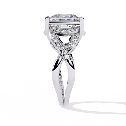 Velvet Crown Solitaire Ring