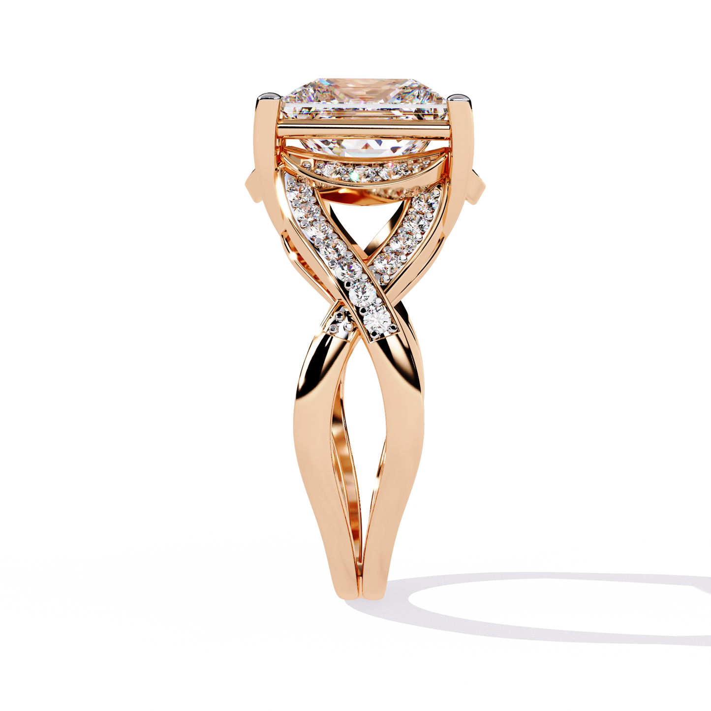 Velvet Crown Solitaire Ring