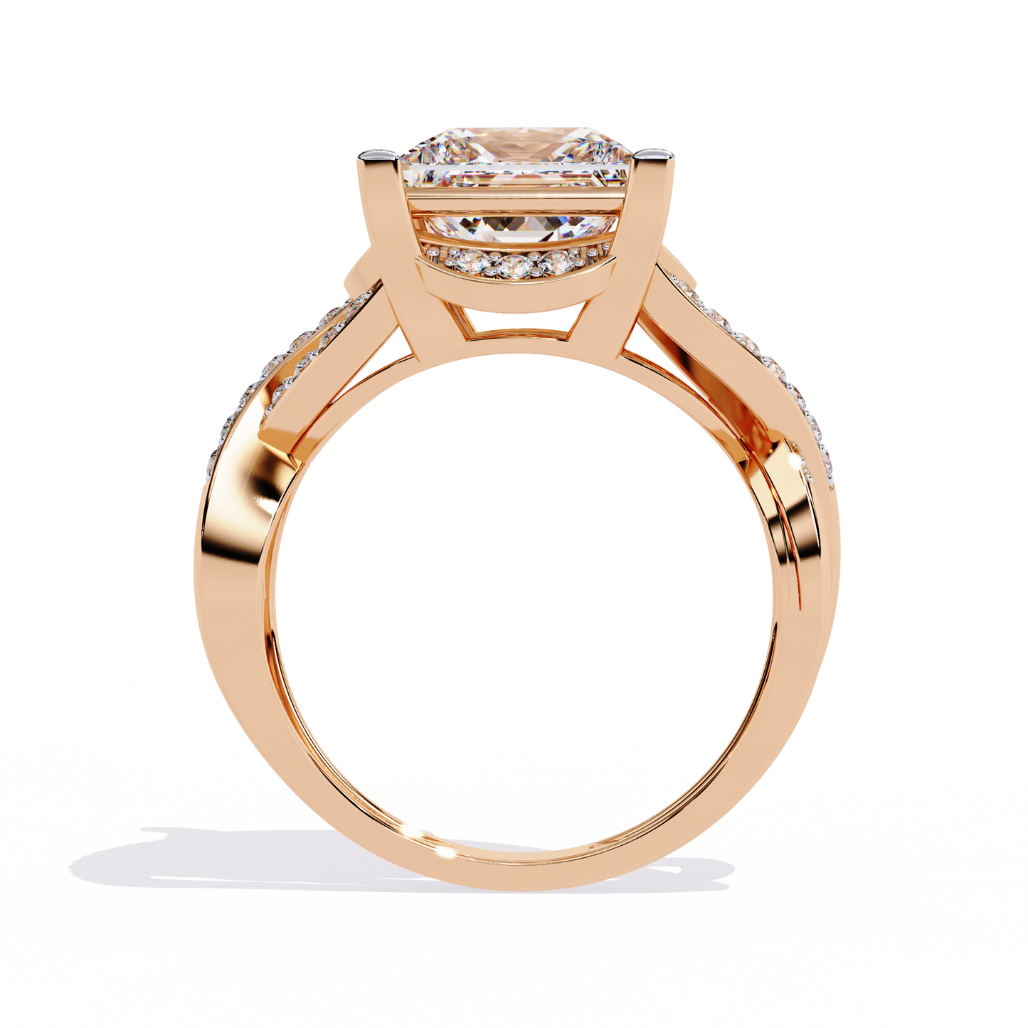 Velvet Crown Solitaire Ring