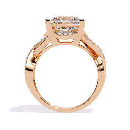 Velvet Crown Solitaire Ring
