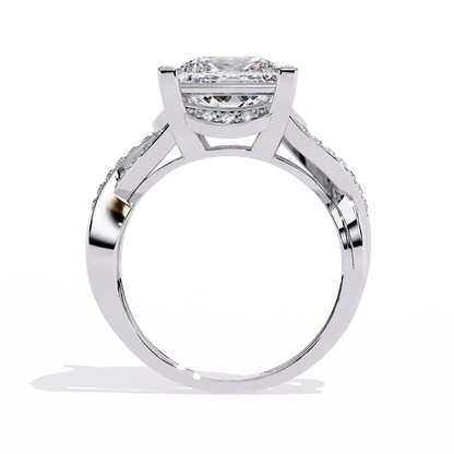 Velvet Crown Solitaire Ring
