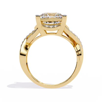 Velvet Crown Solitaire Ring