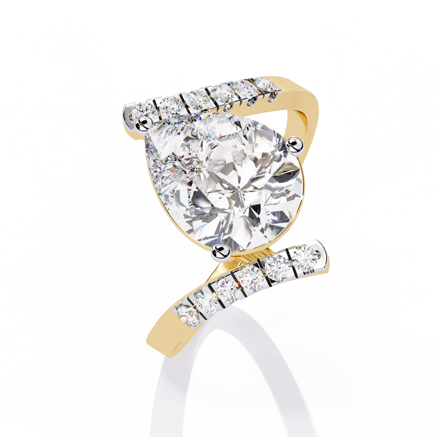 Celestial Twist Solitaire Ring