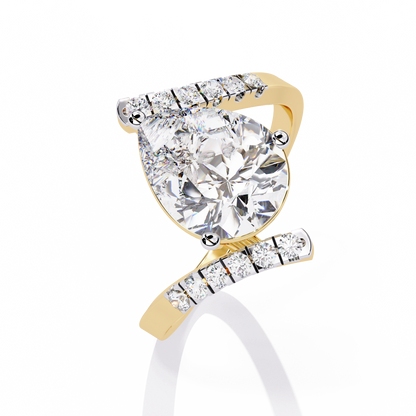 Celestial Twist Solitaire Ring