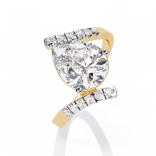 Celestial Twist Solitaire Ring