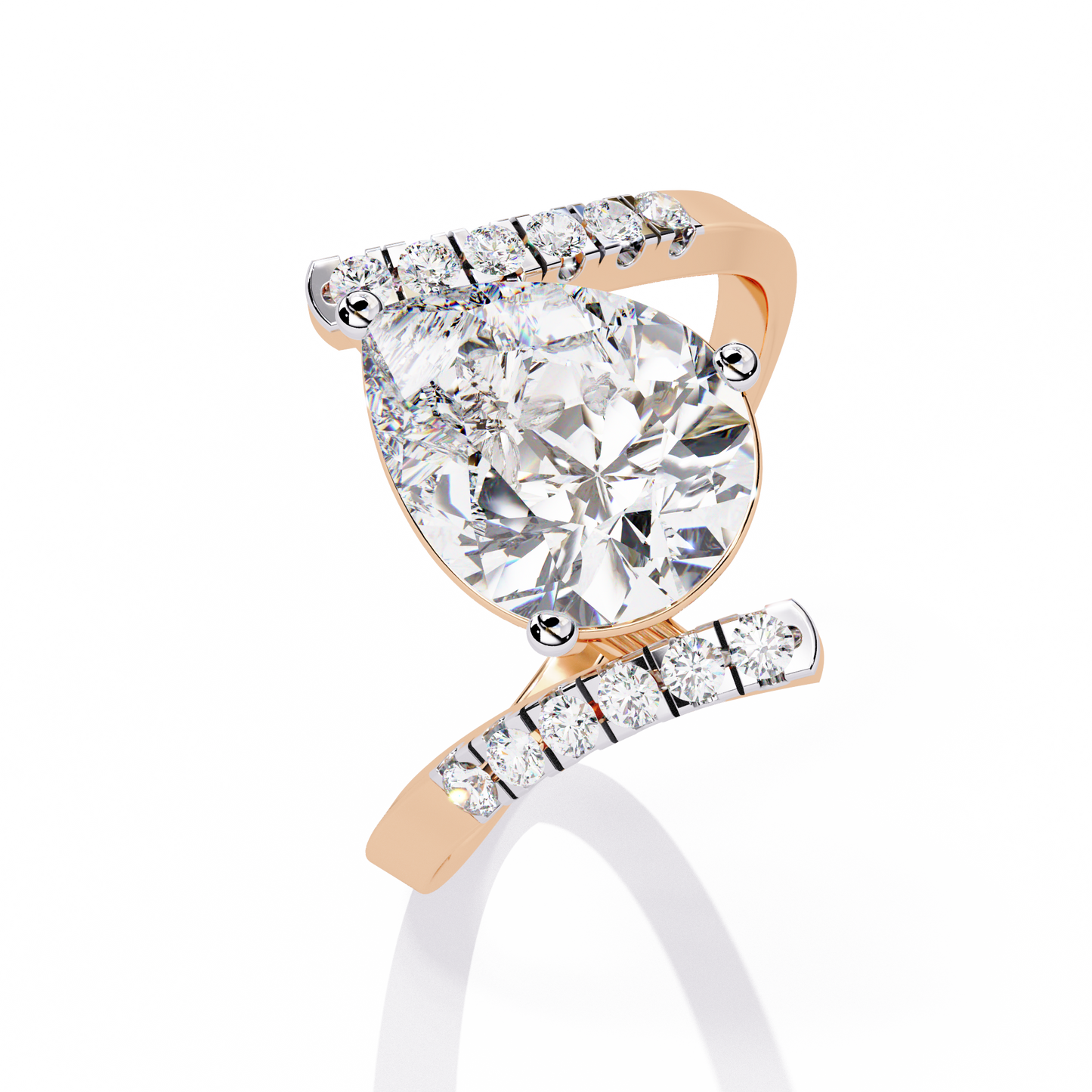 Celestial Twist Solitaire Ring