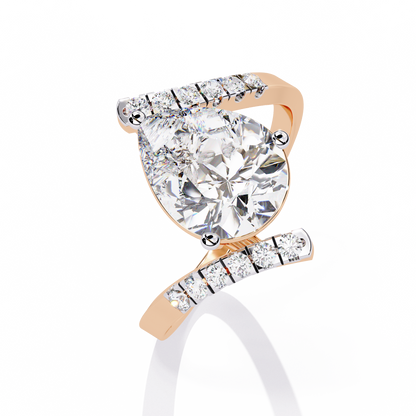 Celestial Twist Solitaire Ring