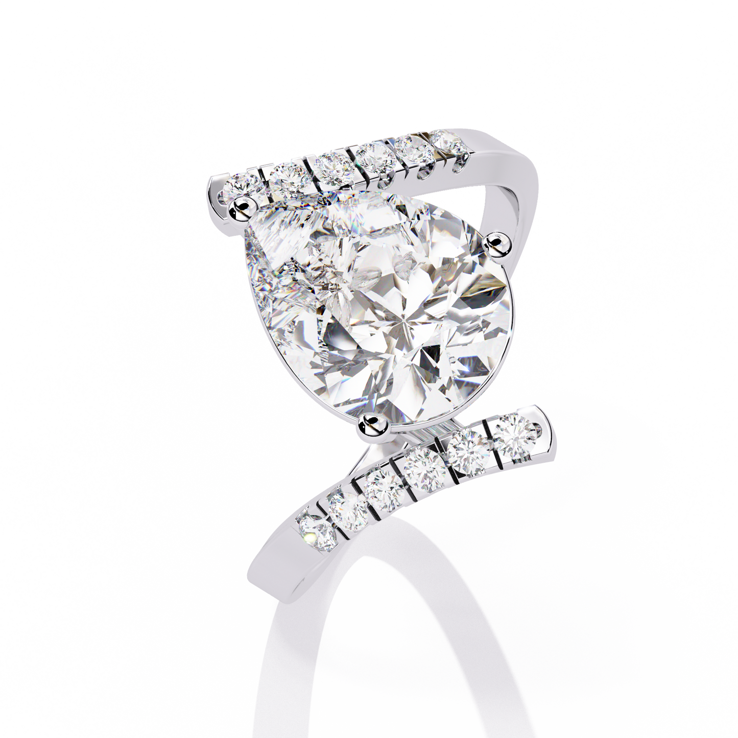 Celestial Twist Solitaire Ring