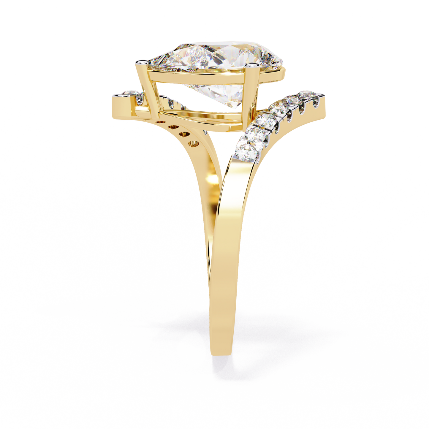 Celestial Twist Solitaire Ring