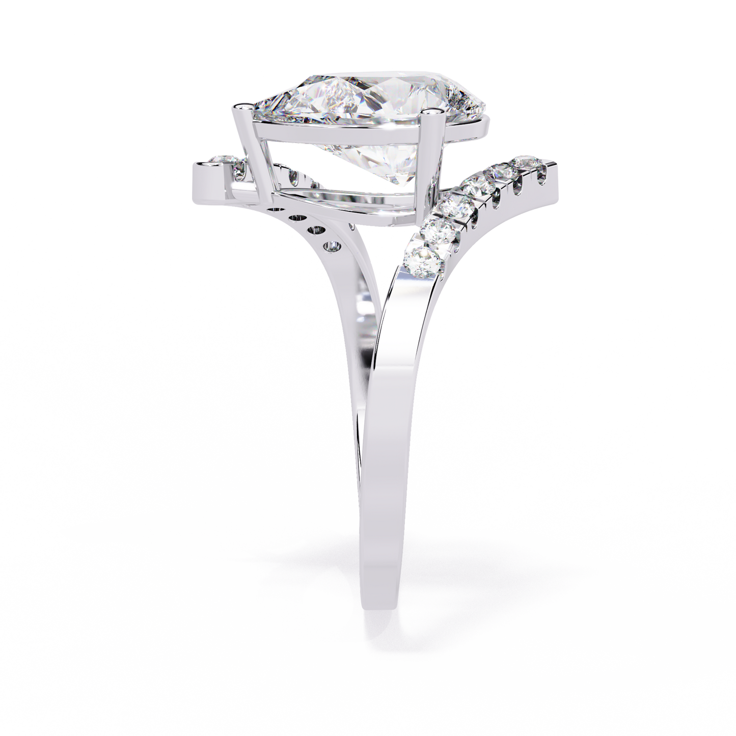 Celestial Twist Solitaire Ring