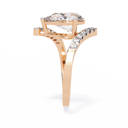 Celestial Twist Solitaire Ring