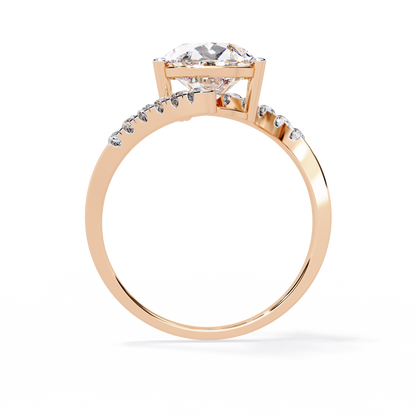 Celestial Twist Solitaire Ring