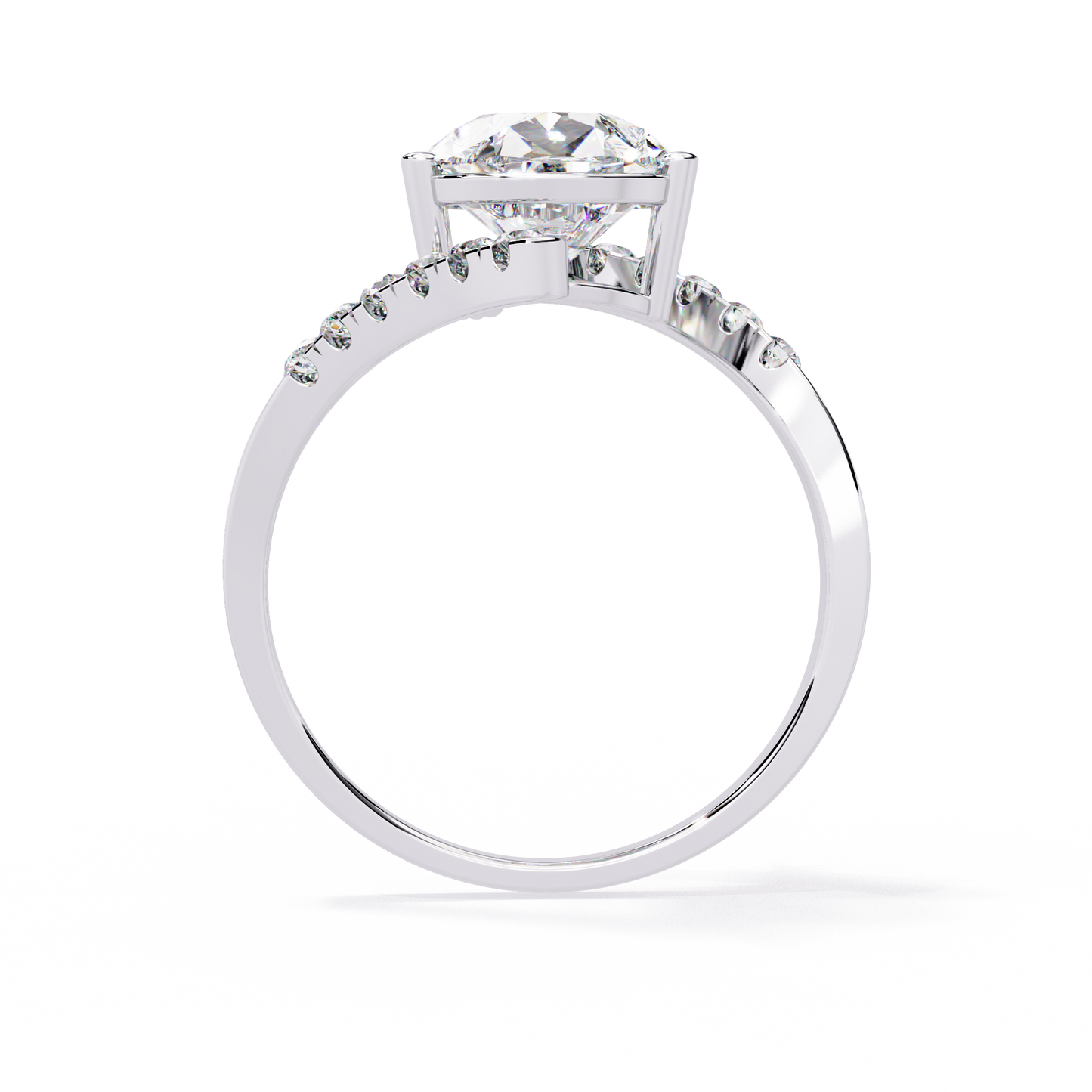 Celestial Twist Solitaire Ring
