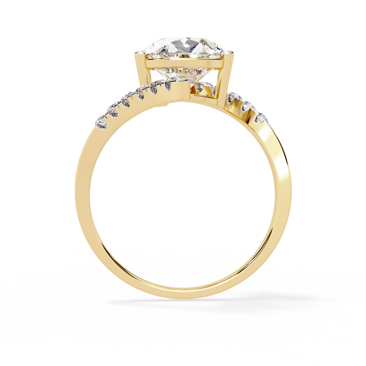 Celestial Twist Solitaire Ring