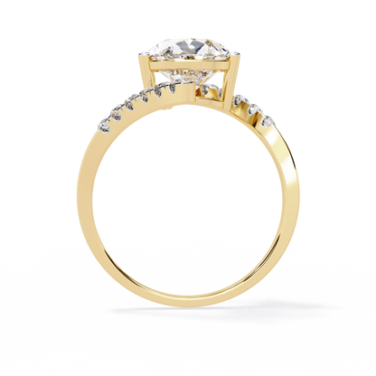Celestial Twist Solitaire Ring