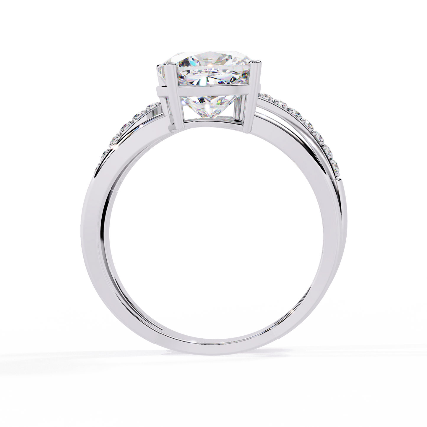Harmony Duet Solitaire Ring