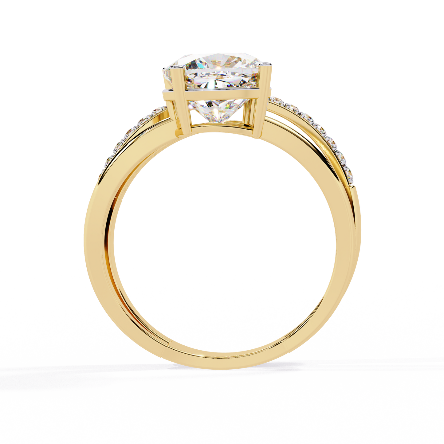 Harmony Duet Solitaire Ring